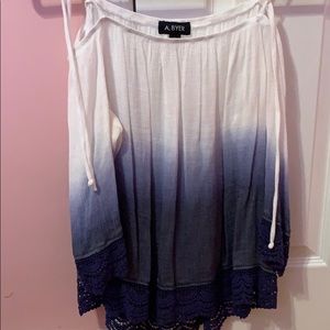 ombré off the shoulder top